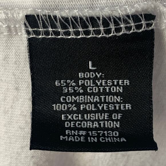 More Love & Lace White Blouse with Paris Graphic Flowers Puff Sleeves Size Large - Picture 11 of 15